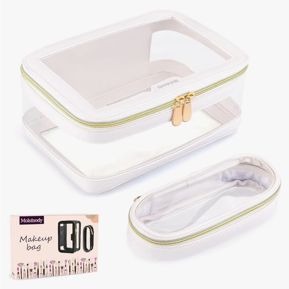Clear Makeup Bag, Travel Cosmetic Case Portable Car Organizer Bag Fit for Travel